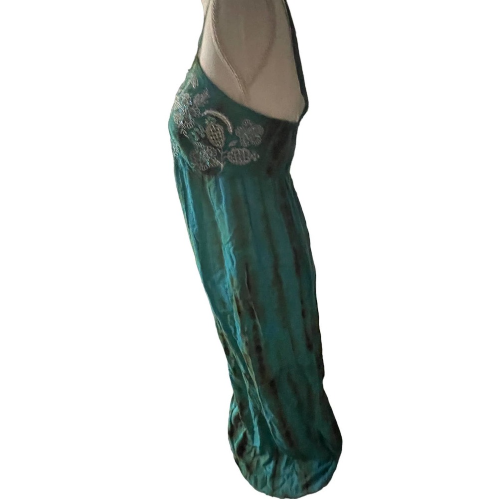 Venus maxi empire style dress, green and teal, size 4 - Picture 8 of 13